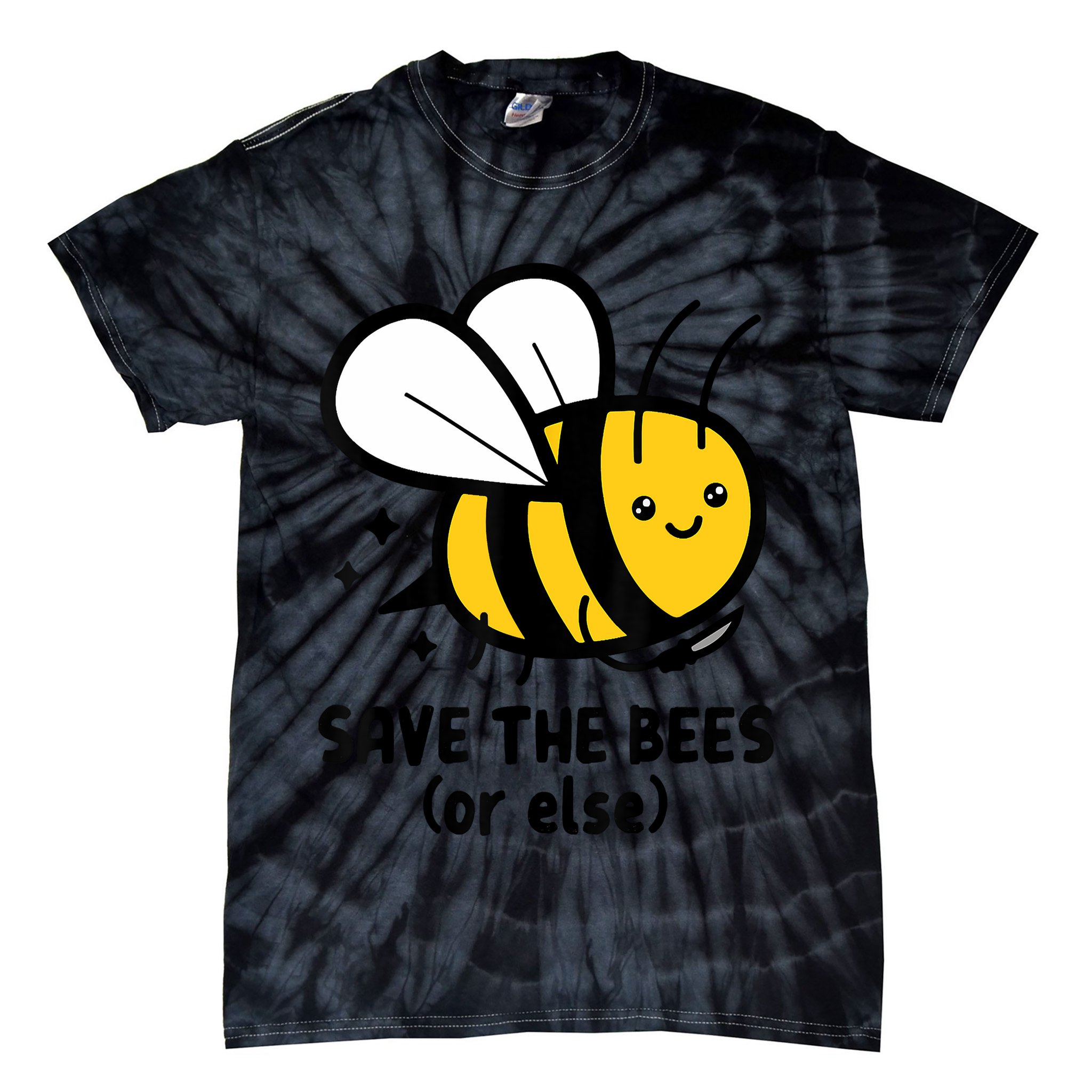 Save The Bees Or Else Knife Nature Animals Tie-Dye T-Shirt