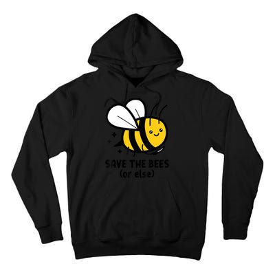Save The Bees Or Else Knife Nature Animals Tall Hoodie