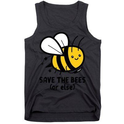 Save The Bees Or Else Knife Nature Animals Tank Top