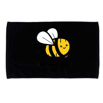 Save The Bees Or Else Knife Nature Animals Microfiber Hand Towel