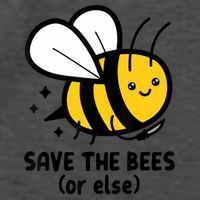 Save The Bees Or Else Knife Nature Animals Vector Backpack