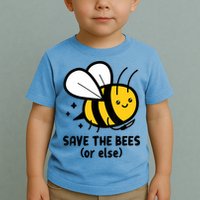 Save The Bees Or Else Knife Nature Animals Toddler T-Shirt