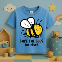 Save The Bees Or Else Knife Nature Animals Toddler T-Shirt