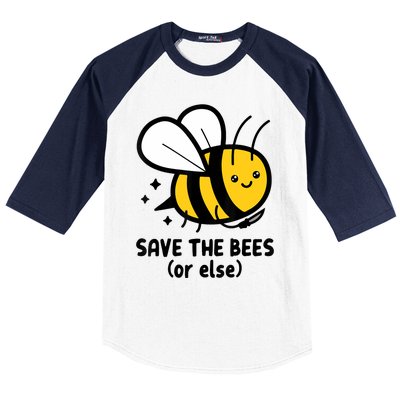 Save The Bees Or Else Knife Nature Animals Baseball Sleeve Shirt