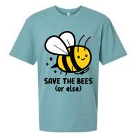 Save The Bees Or Else Knife Nature Animals Sueded Cloud Jersey T-Shirt
