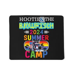 Small The Blowfish Summer Camp With Trucks Mousepad