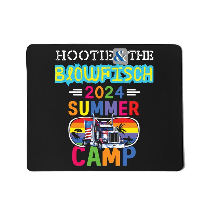 Small The Blowfish Summer Camp With Trucks Mousepad