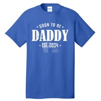 Soon To Be Daddy Est 2024 Vintage Dad To Be Fathers Day Great Gift Tall T-Shirt