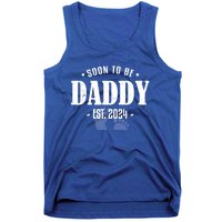 Soon To Be Daddy Est 2024 Vintage Dad To Be Fathers Day Great Gift Tank Top