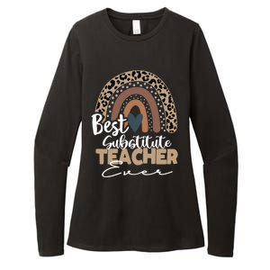 Substitute Teacher Boho Rainbow Teacher Appreciation Gift Womens CVC Long Sleeve Shirt