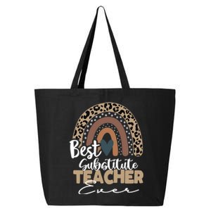 Substitute Teacher Boho Rainbow Teacher Appreciation Gift 25L Jumbo Tote