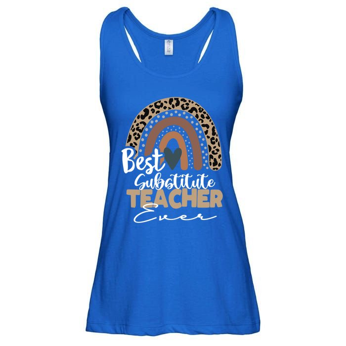 Substitute Teacher Boho Rainbow Teacher Appreciation Gift Ladies Essential Flowy Tank