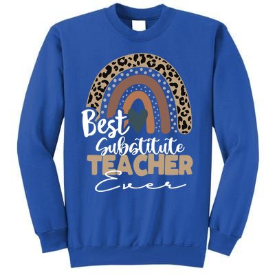 Substitute Teacher Boho Rainbow Teacher Appreciation Gift Tall Sweatshirt