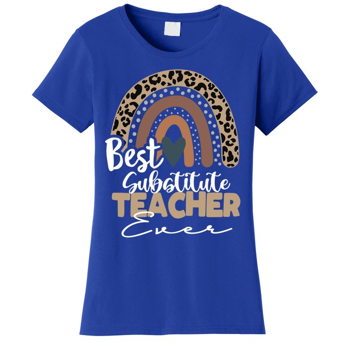 Substitute Teacher Boho Rainbow Teacher Appreciation Gift Women's T-Shirt