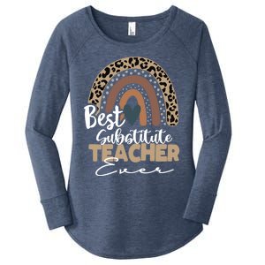 Substitute Teacher Boho Rainbow Teacher Appreciation Gift Women's Perfect Tri Tunic Long Sleeve Shirt