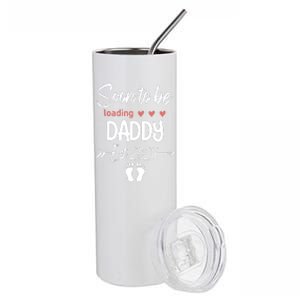 Soon To Be Daddy 2024 Loading Funny Pregnancy Announce Stainless Steel Tumbler