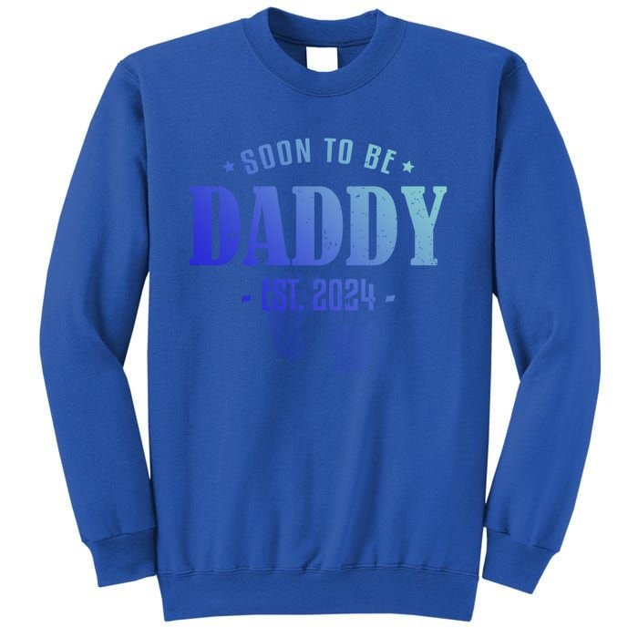 Soon To Be Daddy Est 2024 Vintage Dad To Be Fathers Day Gift Sweatshirt