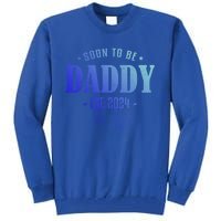 Soon To Be Daddy Est 2024 Vintage Dad To Be Fathers Day Gift Tall Sweatshirt