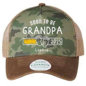 Soon To Be Grandpa 2025 Loading Promoted To Grandpa 2025 Gift Legacy Tie Dye Trucker Hat