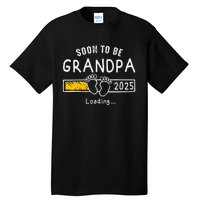 Soon To Be Grandpa 2025 Loading Promoted To Grandpa 2025 Gift Tall T-Shirt