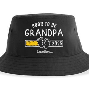 Soon To Be Grandpa 2025 Loading Promoted To Grandpa 2025 Gift Sustainable Bucket Hat