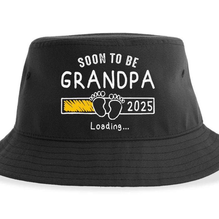 Soon To Be Grandpa 2025 Loading Promoted To Grandpa 2025 Gift Sustainable Bucket Hat