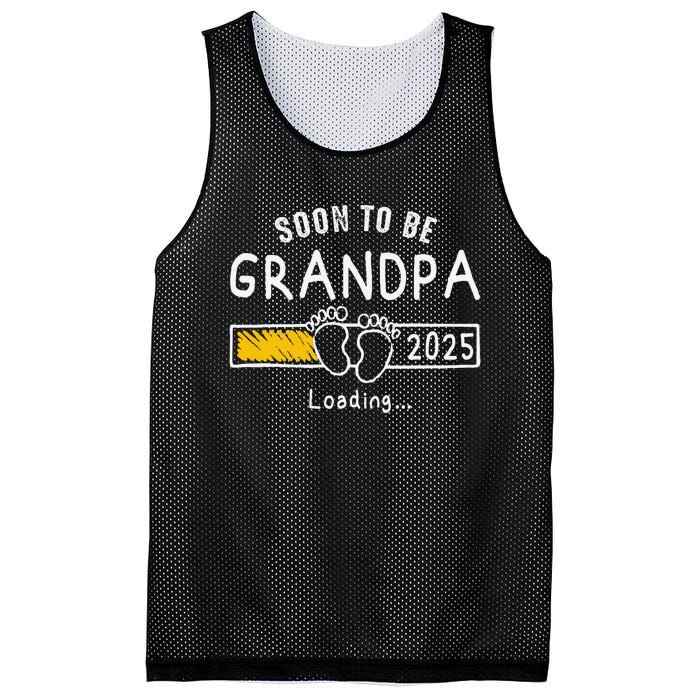 Soon To Be Grandpa 2025 Loading Promoted To Grandpa 2025 Gift Mesh Reversible Basketball Jersey Tank