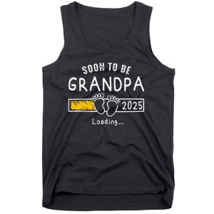 Soon To Be Grandpa 2025 Loading Promoted To Grandpa 2025 Gift Tank Top