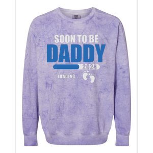 Soon To Be Daddy 2024 Est 2024 Fathers Day First Time Dad Colorblast Crewneck Sweatshirt