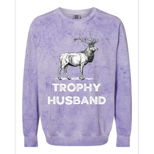 S Trophy Buck FatherS Day Design For Husband Colorblast Crewneck Sweatshirt