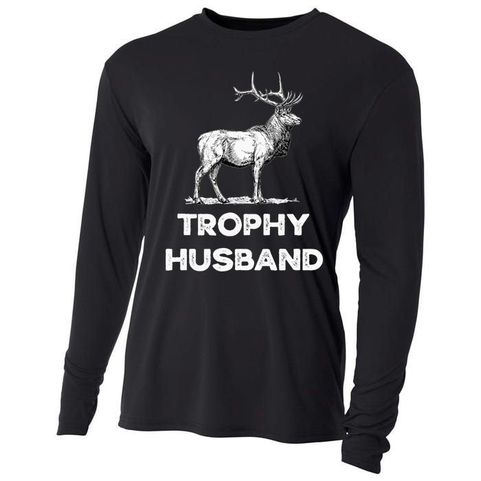 S Trophy Buck FatherS Day Design For Husband Cooling Performance Long Sleeve Crew