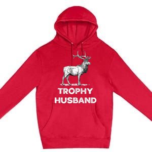 S Trophy Buck FatherS Day Design For Husband Premium Pullover Hoodie