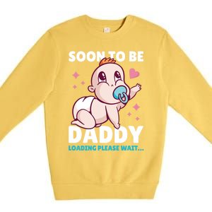 Soon To Be Daddy Loading Please Wait For Father's Day Cute Gift Premium Crewneck Sweatshirt