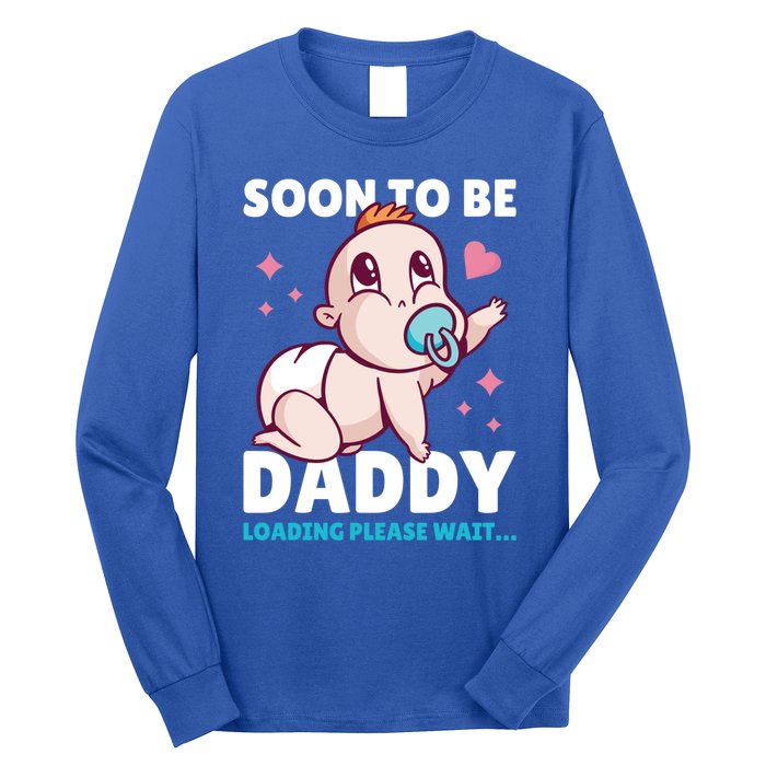 Soon To Be Daddy Loading Please Wait For Father's Day Cute Gift Long Sleeve Shirt