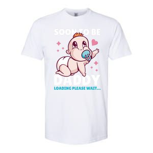 Soon To Be Daddy Loading Please Wait For Father's Day Cute Gift Softstyle CVC T-Shirt