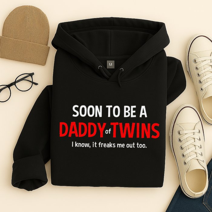 Soon To Be A Daddy Of Twins Expecting Father Hoodie