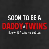 Soon To Be A Daddy Of Twins Expecting Father 25L Jumbo Tote