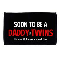 Soon To Be A Daddy Of Twins Expecting Father Microfiber Hand Towel