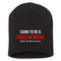 Soon To Be A Daddy Of Twins Expecting Father Short Acrylic Beanie