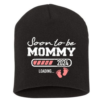 Soon To Be Mommy 2024 Loading Bar Short Acrylic Beanie