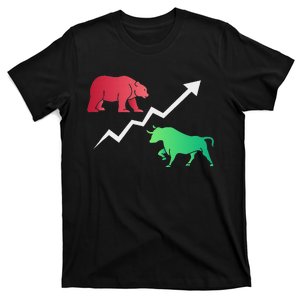 Stock Trading Bull And Bear Day Trader Stock Investor T-Shirt