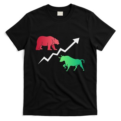 Stock Trading Bull And Bear Day Trader Stock Investor T-Shirt