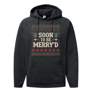 Soon To Be MerryD Engaged Couples Matching Ugly Christmas Performance Fleece Hoodie