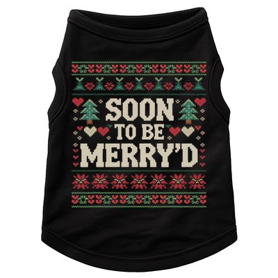 Soon To Be MerryD Engaged Couples Matching Ugly Christmas Doggie Tank