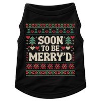 Soon To Be MerryD Engaged Couples Matching Ugly Christmas Doggie Tank