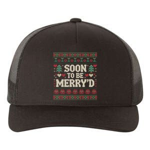 Soon To Be MerryD Engaged Couples Matching Ugly Christmas Yupoong Adult 5-Panel Trucker Hat