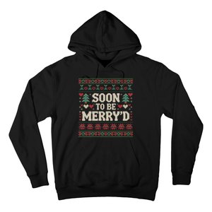 Soon To Be MerryD Engaged Couples Matching Ugly Christmas Hoodie