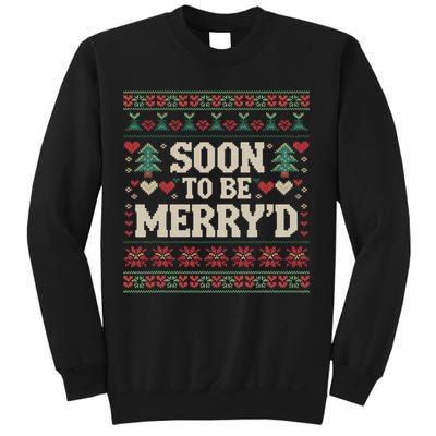 Soon To Be MerryD Engaged Couples Matching Ugly Christmas Sweatshirt