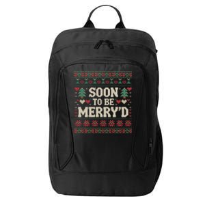 Soon To Be MerryD Engaged Couples Matching Ugly Christmas City Backpack