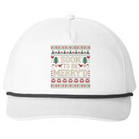 Soon To Be MerryD Engaged Couples Matching Ugly Christmas Snapback Five-Panel Rope Hat